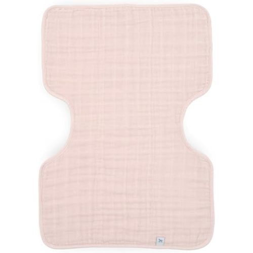 Little Unicorn Cotton Muslin Burp Cloth - Light Pink