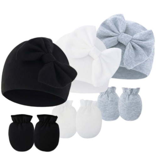 3 Pack Cute Baby Mittens Newborn, No Scratch Baby Boy Mittens, Baby Girl Hat Gloves for Toddlers, Infant, Newborn