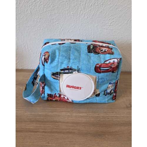 Cars Diaper and Wipe Pouch | Quick On The Go Diaper Bag | Diaper Pouch | Diaper Bag | Baby Shower Gift | Handmade | Dipes And Wipes
