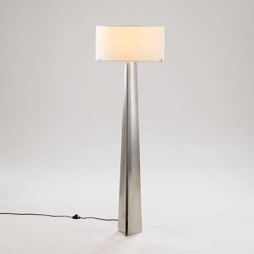 Isla Pewter Triangle Floor Lamp 61"