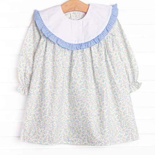 Days of Blue Blooms Dress, Blue – Stitchy Fish