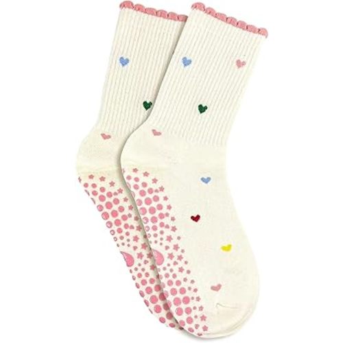 Ruffle Grip Crew Socks