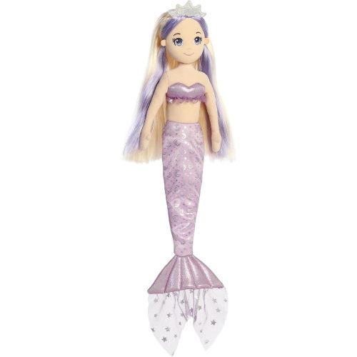 Aurora® Enchanting Sea Sparkles™ Celestial Sparkles Luna™ Stuffed Doll - Imaginative Play with Magical Companions - Perfect for Kid's Birthdays and Celebrations - Purple 18 Inches