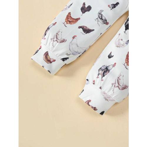 SHEIN Playful Pals Baby Boy Letter Graphic Bodysuit & Animal Print Sweatpants & Hat | SHEIN USA