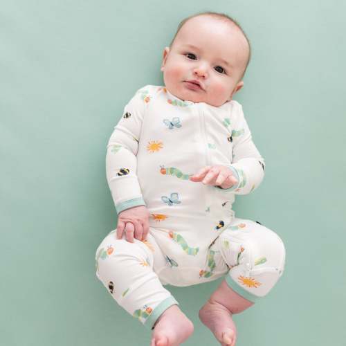 Bamboo Zippered Romper in The Very Hungry Caterpillar | Kyte Baby