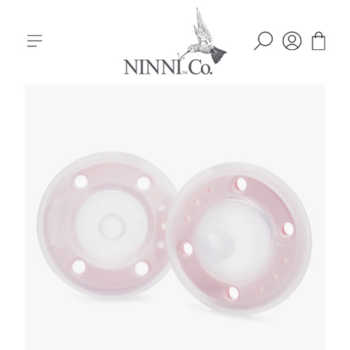 Ninni Pacifier Petal Pink 2 Pack