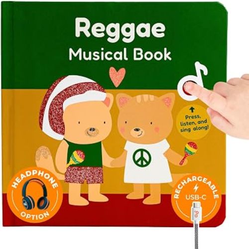 Cali's Books Reggae Music Book for Toddlers 1-3 Years Old