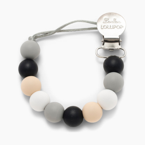 Loulou Lollipop Lolli Silicone Pacifier Clip - Neutral