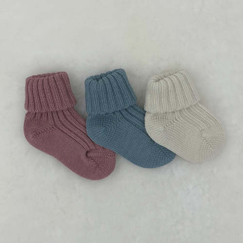 GRÖDO Baby Organic Wool Socks, Heavier-Weight – Danish Woolen Delight