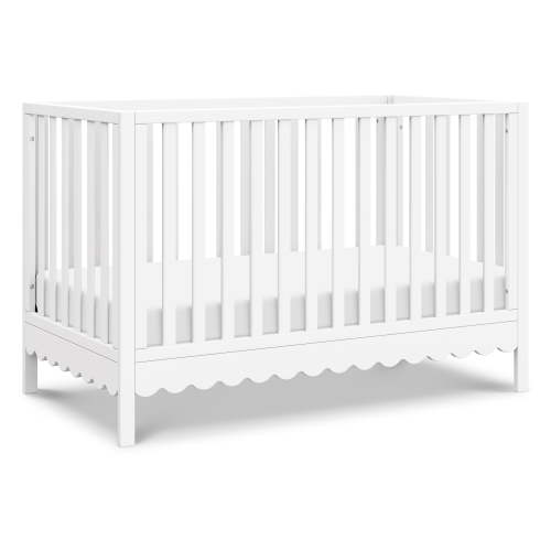 daVinci Sammy Scallop 4 in 1 Convertible Crib, White