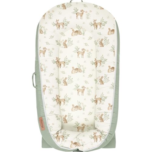 Konssy 100% Cotton Baby Lounger Cover Baby Nest Replacement Cover for Newborn Boys Girls Fits Dockatot Deluxe+ Docks Woodland (Cover Only)