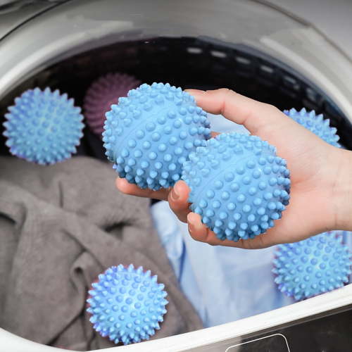 GFHFHITJ 6 Pack Laundry Balls Reusable, Plastic Laundry Dryer Balls for Soften and Fluff Laundry Wrinkle Release Household Laundry Agitator Balls for Washer(Blue)