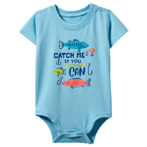 Bass Pro Shops Catch Me If You Can Short-Sleeve Bodysuit for Babies | Cabela's