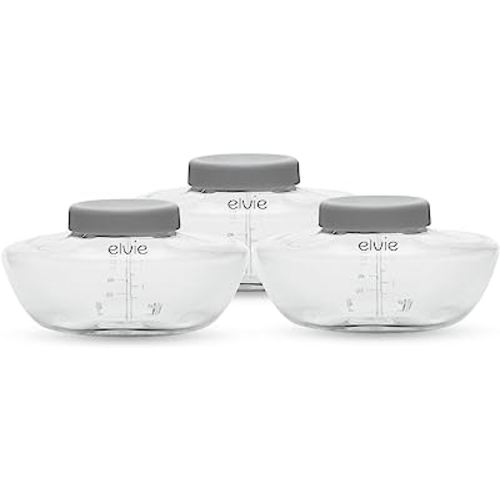 Elvie Pump - Breastmilk Storage Bottles - BPA Free - Breast Feeding Essentials - 3 Pack