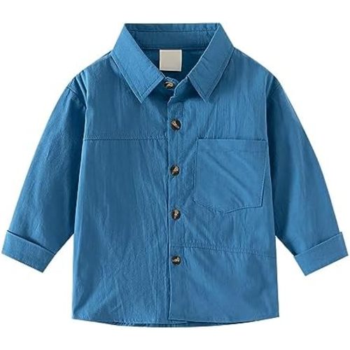 Baby Boys Long Sleeve Button Down Shirt Tops Baby-Boys and Toddler Shirt Spring Boys' Long Sleeve Dress Shirt
