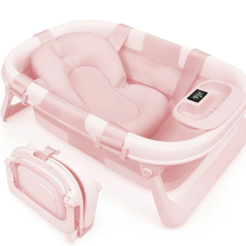 Jool Baby Fold ‘n Store Baby Bathtub – 3 Stage Collapsible Bather for Easy Storage, Portable for Travel – Built-in Thermometer - TikTok Shop