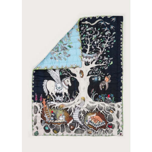 The Enchanted Forest Organic Cotton Quilted Blanket Forivor