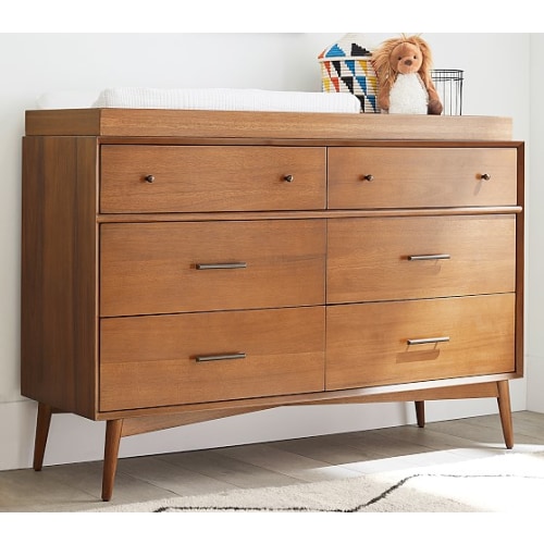 Pottery Barn Kids west elm x pbk Mid-Century 6-Drawer Changing Table - Acorn