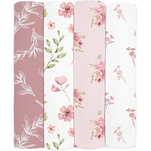 Muslin Swaddle Blankets for Newborn, Cotton Receiving Blanket