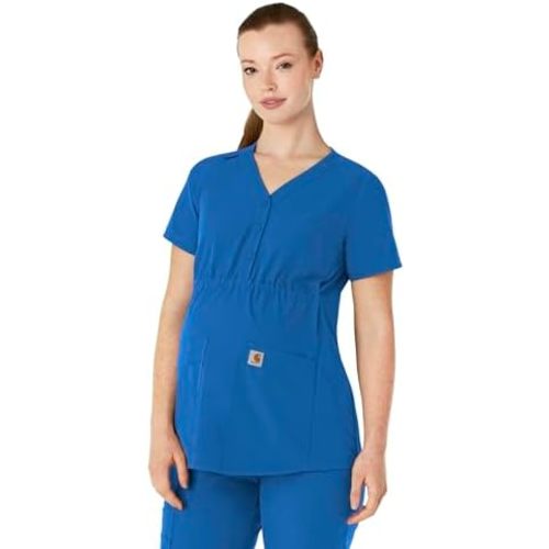 Carhartt Force Essentials Women's Henley Maternity Scrub Top