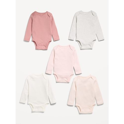 Long-Sleeve Bodysuit 5-Pack for Baby