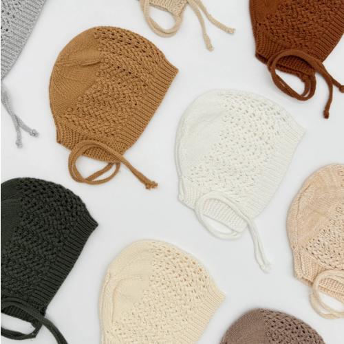 Jordan Crochet Bonnet – Olive and Cradle