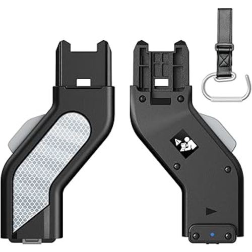 Upper Adapter Accessories Compatible with UPPAbaby Vista, Vista V2, Vista V3 Strollers/Bassinet, Toddler Sea, Infant Car Seats(Aria, Mesa V2, Mesa Max) with Reflective Strips, 1 Set + Bonus Hook