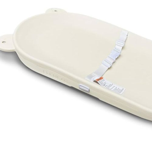 Baby Changing Pad, EVA Waterproof Non-Slip Changing Table Pad with Adjustable Strap for Dresser Changing Table Nursery, Portable Diaper Changing Pad, Oat