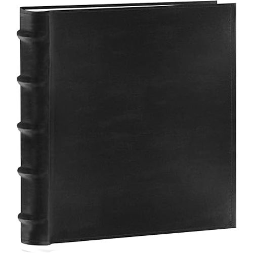 Pioneer Photo Albums 200-Pocket European Bonded Leather Photo Album for 5 by 7-Inch Prints, Black