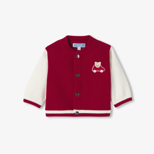 Jacadi - Baby boy varsity-style knitted cardigan