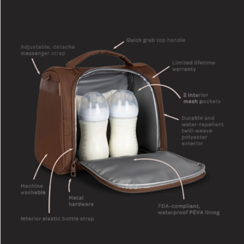 JUJUBE The Insulated Bottle Bag - Espresso