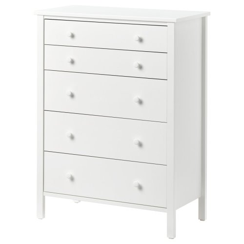 KILBERGET 5-drawer dresser - white/anchor/unlock function 29 7/8x40 1/8 "