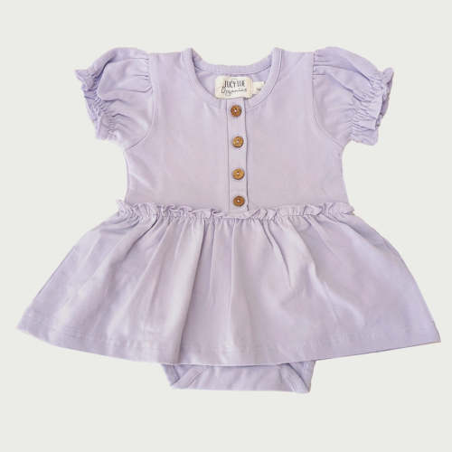 Organic Skirted Bodysuit | Lavender – LUCY LUE ORGANICS