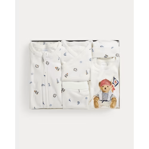 Polo Bear Cotton 6-Piece Gift Set