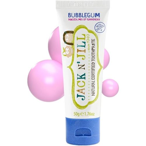 Jack N Jill Natural Toothpaste, Bubblegum, 1.76 oz (Pack of 1)
