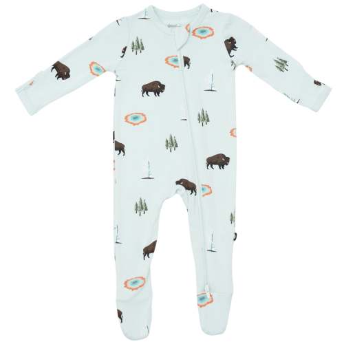 Zippered Footie in Yellowstone