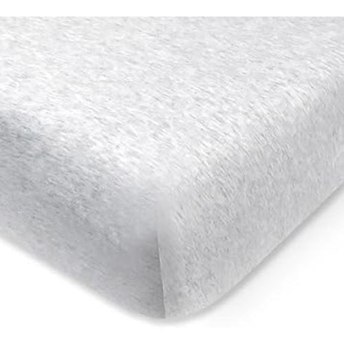 HonestBaby Unisex-Baby Fitted Crib Sheets Set Standard Mattress, 100% Organic Cotton Baby Boys, Girls, Neutral, 1 Pack - Sugar Swizzle, One Size