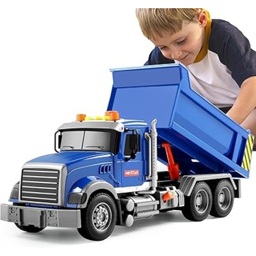 Dwi Dowellin Toddler Trucks Toys for Boys Age 3-5,Big Dump Truck with Lights and Sounds,Kids Boy Toys Christmas Birthday Gift Car