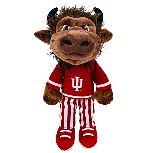 Plushible Indiana University Hoosiers 14-Inch Hoosier the Bison Rag Doll | Sports-Themed Plush for Kids, Toddlers & Collectors, Spot Clean