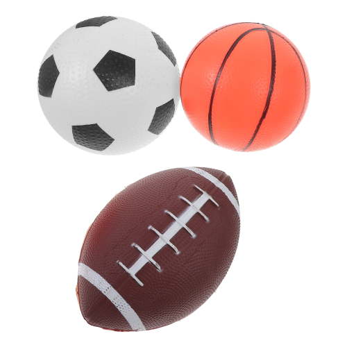 3 Pcs Mini Sports Balls Kids Toy Child Toys Elasticity Jumping Ball Outdoor Balls Ball Suit Set Vinyl Baby Child