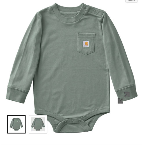 Kids' Long Sleeve Pocket Bodysuit (Baby) | Carhartt