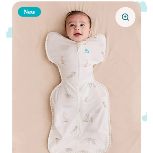 Swaddle Up™ 1.0 TOG Cotton White Cloud Bunnies