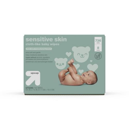 Sensitive Skin Baby Wipes with Moisturizing Lotion - up & up™ (Select Count)