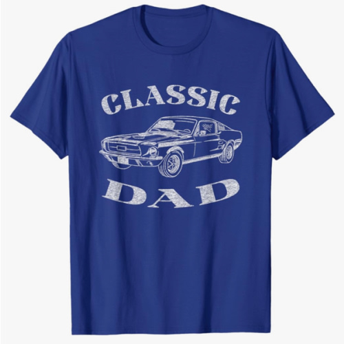 Funny Dad Classic Car Graphic T-Shirt