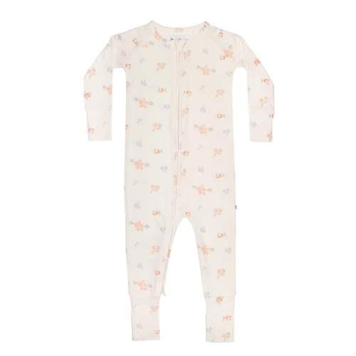 Pastel Floral Small Ribbed Zip Romper
 – Brave Little Ones