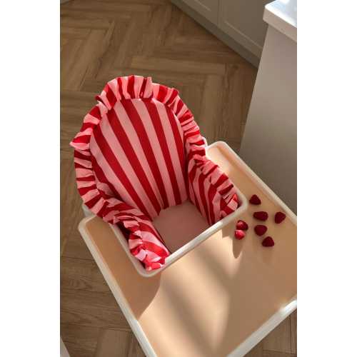 Raspberry Ripple Cushion Cover | Ikea Antilop cushion cover | cushion cover for highchair | high chair cushion cover | Ikea high chair |