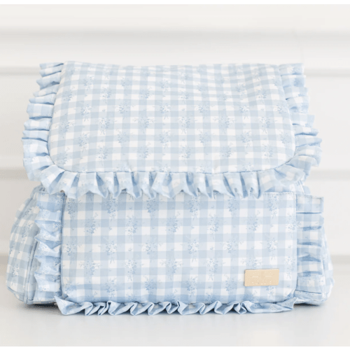 Ruffled Nylon Diaper Backpack