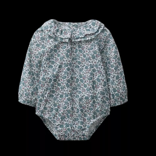 PAISLEY FLORAL BODYSUIT - Bluish | ZARA United States