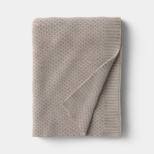 Everyday Knit Throw Blanket Brown - Threshold™