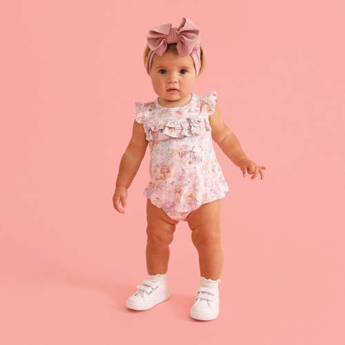 Disney Winnie the Pooh Ruffled Bubble Romper
